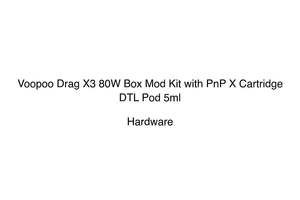 Voopoo Drag X3 80W Box Mod Kit with PnP X Cartridge DTL Pod 5ml