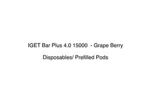 IGET Bar Plus 4.0 15000  - Grape Berry