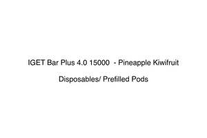 IGET Bar Plus 4.0 15000  - Pineapple Kiwifruit