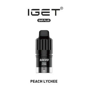 Prefilled Pod Vapes: IGET Bar Plus 3.0 Replacement Pods (10,000 Puffs) - Peach Lychee