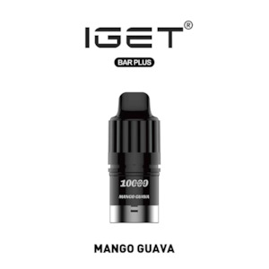 Prefilled Pod Vapes: IGET Bar Plus 3.0 Replacement Pods (10,000 Puffs) - Mango Guava
