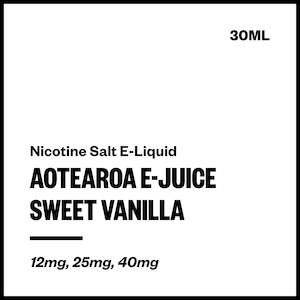 Aotearoa E-Juice - Sweet Vanilla (Nic Salt E-Liquid 30ml)
