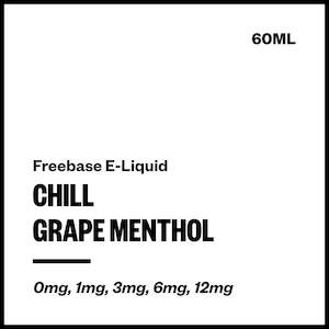 Chill - Grape Menthol (Freebase E-Liquid 60ml)