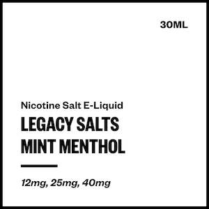 Legacy Salts - Mint Menthol (Nic Salt E-Liquid)