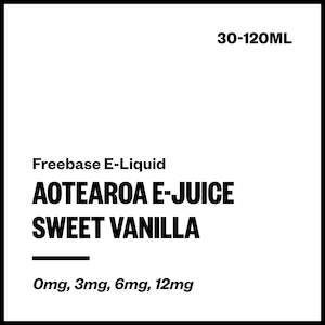 Aotearoa E-Juice - Sweet Vanilla (Freebase E-Liquid)
