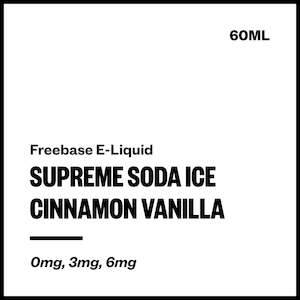 Supreme Soda Ice - Cinnamon Vanilla (Freebase E-Liquid 60ml)