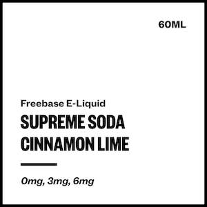 Supreme Cola: Supreme Soda - Cinnamon Lime (Freebase E-Liquid 60ml)