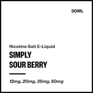 Simply - Sour Berry (Nic Salt E-Liquid 30ml)