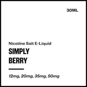 Simply Nic Salts: Simply - Berry (Nic Salt E-Liquid 30ml)