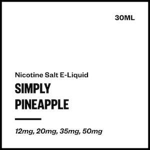 Simply Nic Salts: Simply - Pineapple (Nic Salt E-Liquid 30ml)