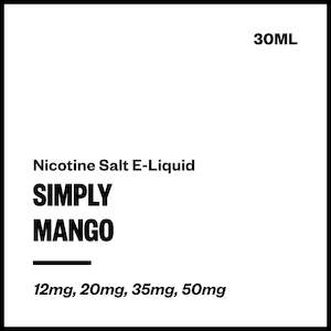Simply Nic Salts: Simply - Mango (Nic Salt E-Liquid 30ml)