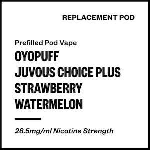 Oyopuff Prefilled Pod Vapes: Oyopuff Juvous Choice Plus - Strawberry Watermelon (Replacement Pod)