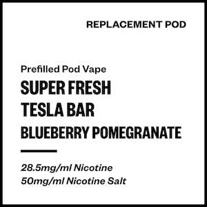 Super Fresh Tesla Bar - Blueberry Pomegranate (Replacement Pod)