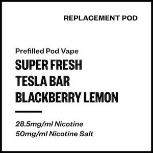 Super Fresh Tesla Bar - Blackberry Lemon (Replacement Pod)