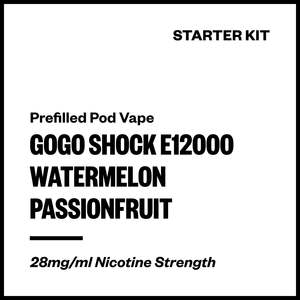 GoGo Shock E12000 - Watermelon Passionfruit (Starter Kit)