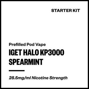 20 And Under: IGET Halo KP3000 - Spearmint (Starter Kit)