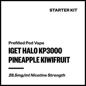 20 And Under: IGET Halo KP3000 - Pineapple Kiwifruit (Starter Kit)