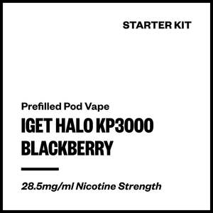 20 And Under: IGET Halo KP3000 - Blackberry (Starter Kit)