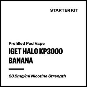 20 And Under: IGET Halo KP3000 - Banana (Starter Kit)