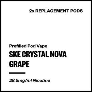 Ske Prefilled Pod Vapes: SKE Crystal Nova - Grape (2x Replacement Pods)