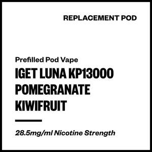 Iget Luna Replacement Pods: IGET Luna KP13000 - Pomegranate Kiwifruit (Replacement Pod)