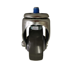 Bolt Hole Swivel Castor 75mm thermoplastic rubber wheel, polypropylene rim