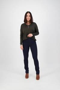 Permanent Collection Pull On Pants: Bay Knit Pull On - Carbon