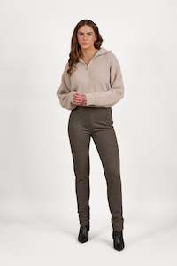 230 Harlow - Skinny Leg Full Length Printed Ponti Pull-On