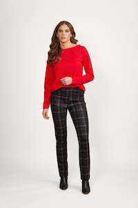 234 Hyde - Slim Leg Full Length Printed Ponti Pull-On