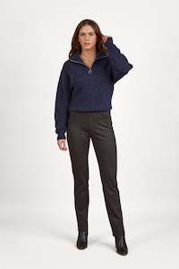 234 Vincent - Slim Leg Full Length Printed Ponti Pull-On