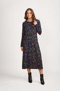 6097A Halo - Longline Swing Knit Dress