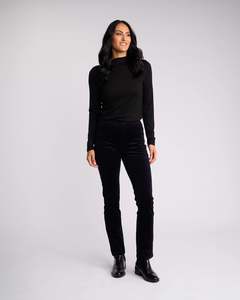 Permanent Collection Pull On Pants: Bay Cord Pull On - Midnight
