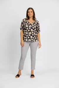 Ankle Grazer Paris Collection: Cannes Pull On - Silver