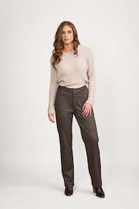 5952A Sutton - Straight Leg Full Length Pant with Fly