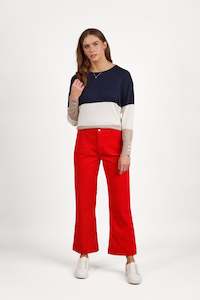 Button Up Pants All: 5995AM Fiesta - Wide Leg Ankle Grazer Pant