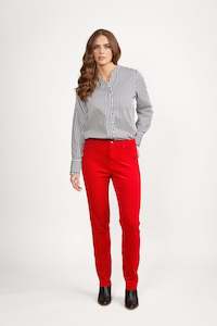 Button Up Pants All: 5910M Fiesta - Narrow Leg Full Length Pinwale Cord Pant with Fly