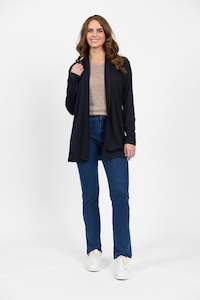 4469 Midnight - 100% Merino Relaxed Cardi