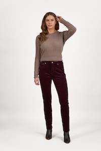 5910M Park Cord Pant - Mulberry