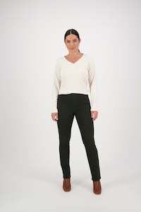 Permanent Collection Pull On Pants: 234K Bay Pull On - Forest