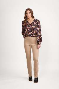 Permanent Collection Pull On Pants: 234M Bay Cord Pull On - Oat