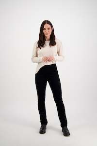 Permanent Collection Pull On Pants: 234M Bay Cord Pull On - Midnight