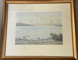 Products: Lake Tekapo Watercolour - Vaughan Antiques