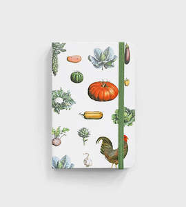 Notebooks Planners: Vintage Vegetables Hardcover Notebook