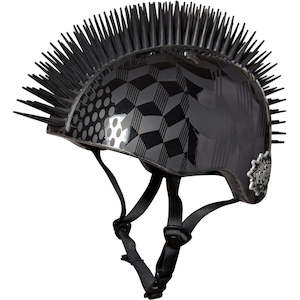 Bike Helmets: Krash Cube Hurt Hawk Black - Youth Size