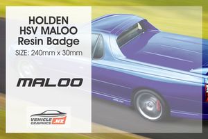 Holden HSV Maloo Resin Badge Holden Vehicle Graphics NZ