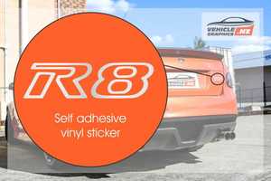 Holden VE VF Commodore R8 Bootlid Decal Holden Vehicle Graphics NZ