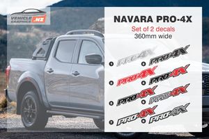 Navara Pro-4X Decals Nissan Decals Vehicle Graphics NZ