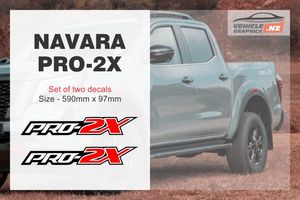 Navara Pro-2X Decals Nissan Decals Vehicle Graphics NZ