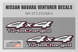 Nissan Navara Venturer 4x4 Turbocharged Decal Nissan Vehicle Decals
