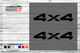 4x4 Generic Vehicle Decals 35026 4x4 Decals Vehicle Graphics NZ